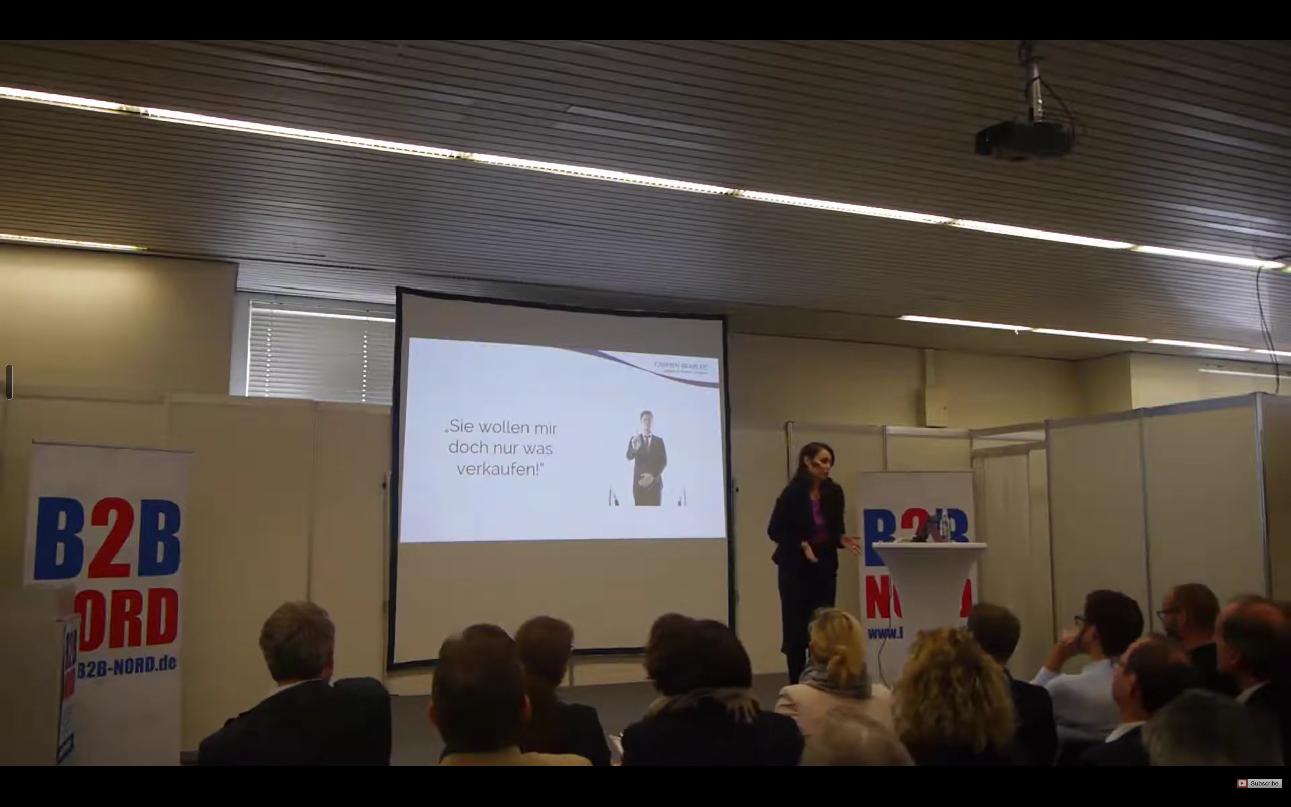 Carmen beim B2B Nord Vortrag