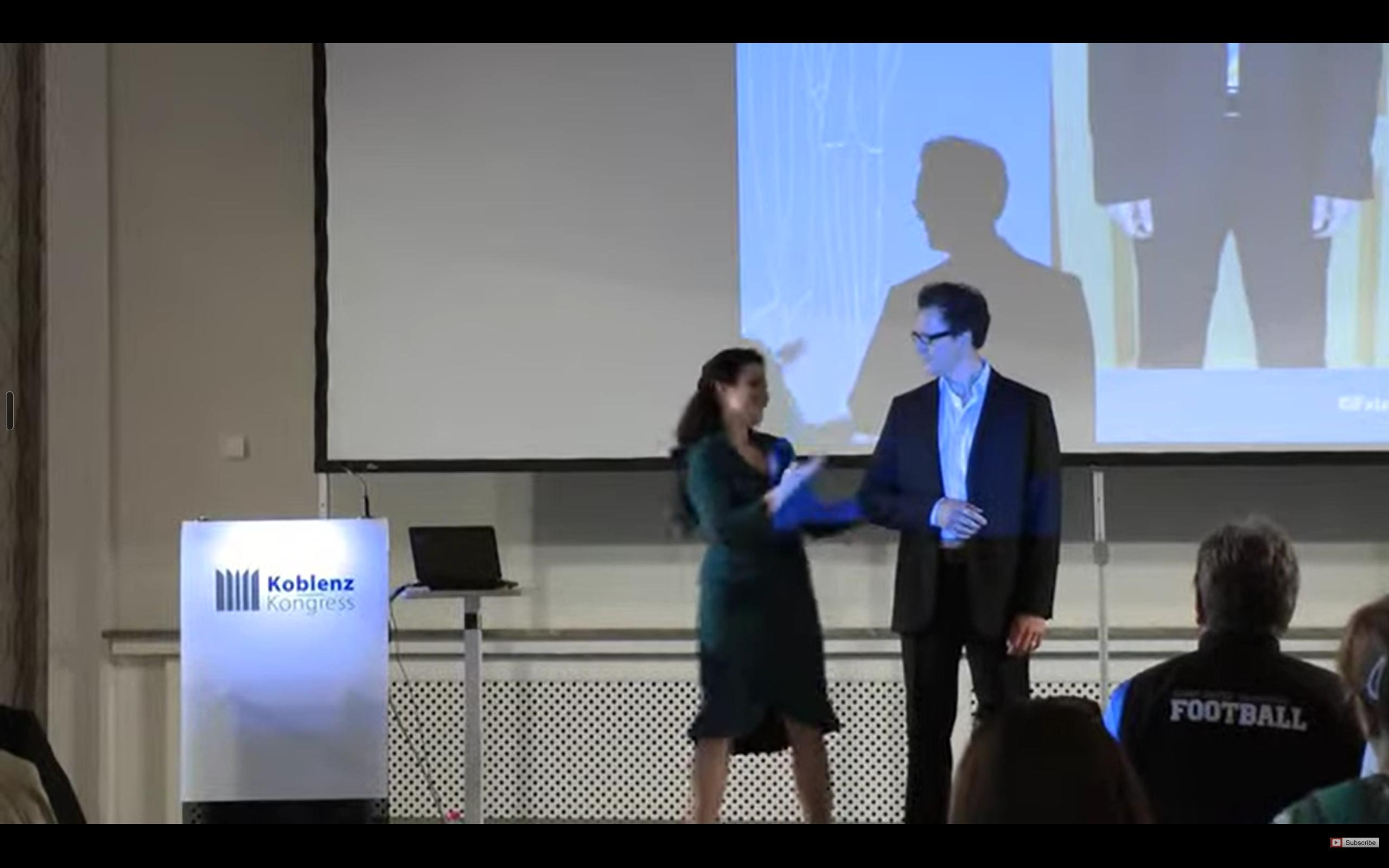 Carmen auf der Bühne beim Koblenz Kongress