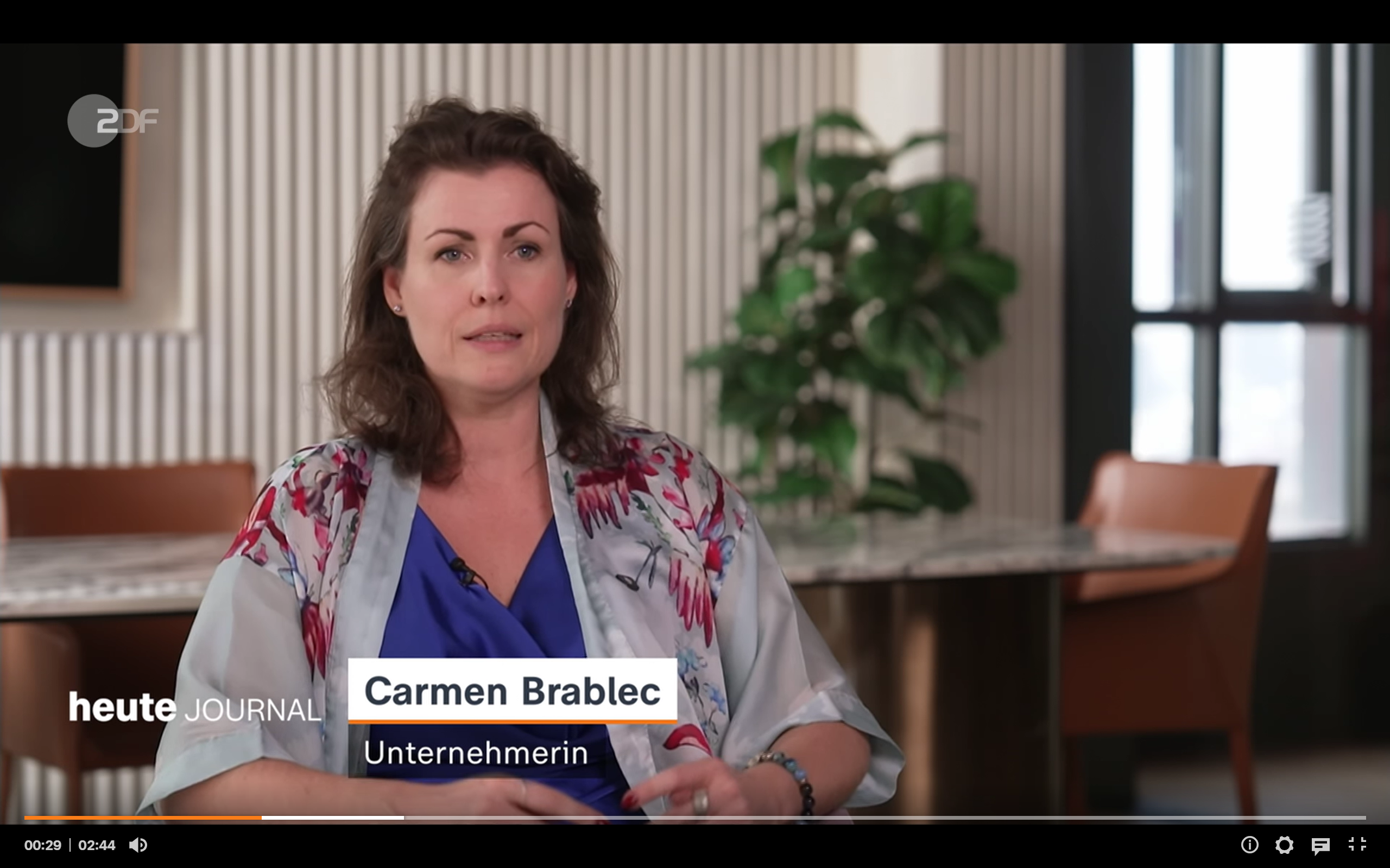 Carmen im ZDF heute journal